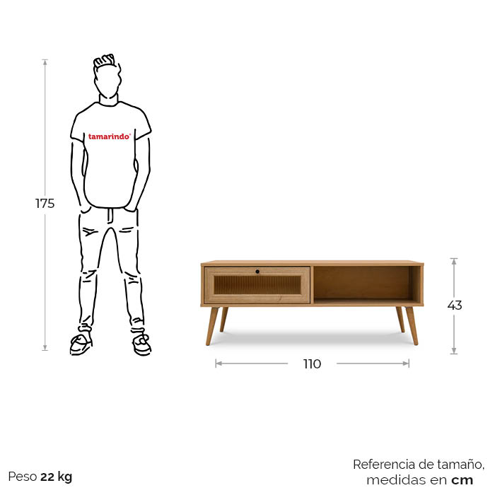 Mesa De Centro Fresno Praka | Mesas de Centro | salas